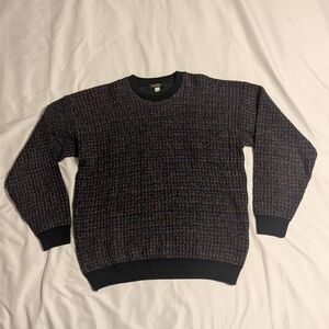 Vintage Bachrach Women's Multicolor‎ Wool Blend Sweater - 80s Coogie Cosby Style